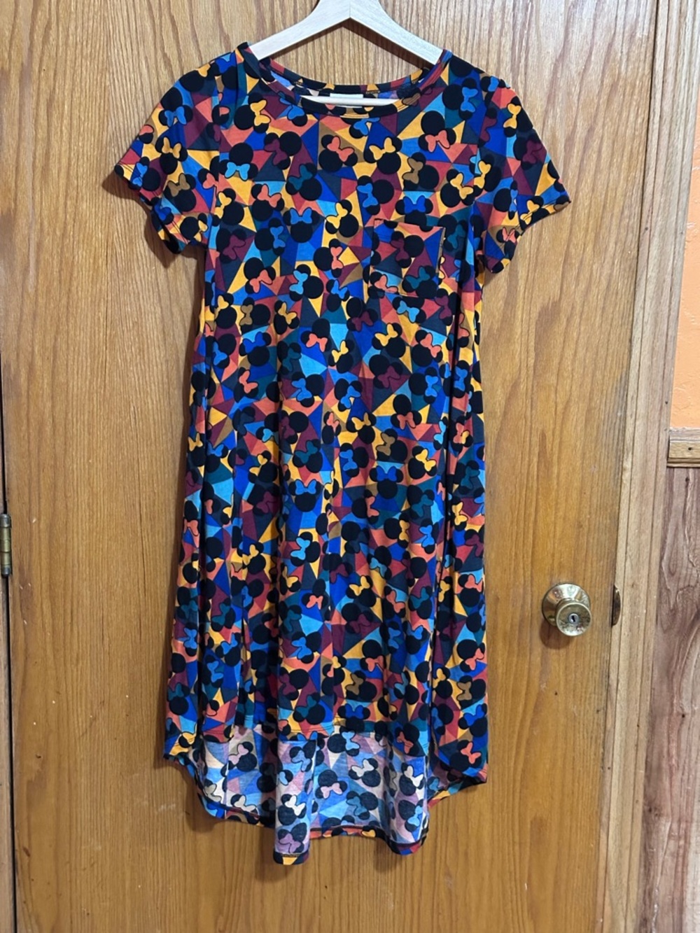LuLaRoe disney print sz XS Multicolor Short Sleeve A-Line Dress